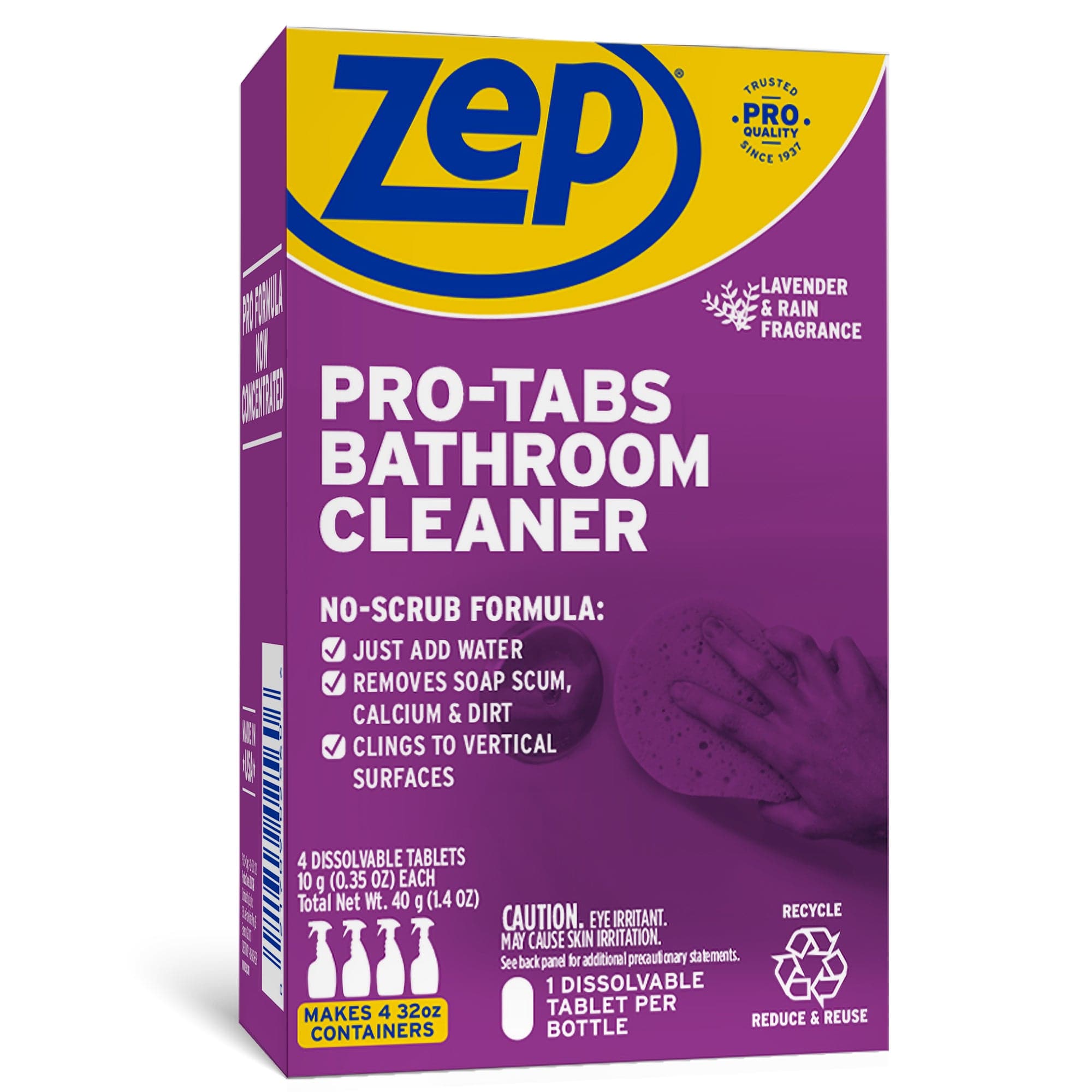Image for Pro-Tabs Bathroom Cleaner Dissolvable Tablets - 4 Tablets Per Box (10 Pack)